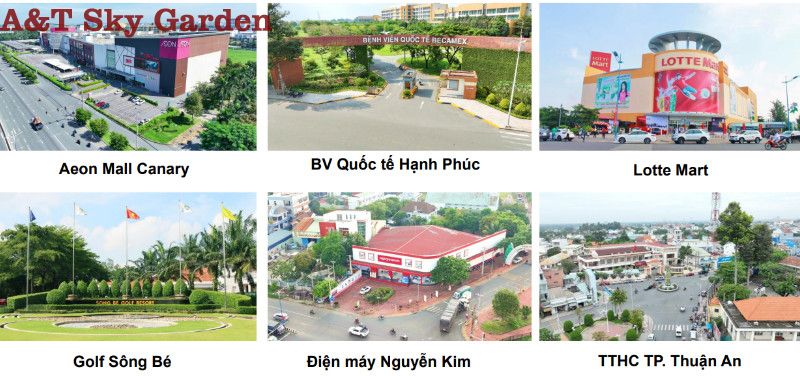 Các tiện ích ngoại khu tại căn hộ A&T Sky Garden