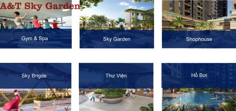 Căn hộ A&T Sky Garden hội tụ đầy đủ các tiện ích