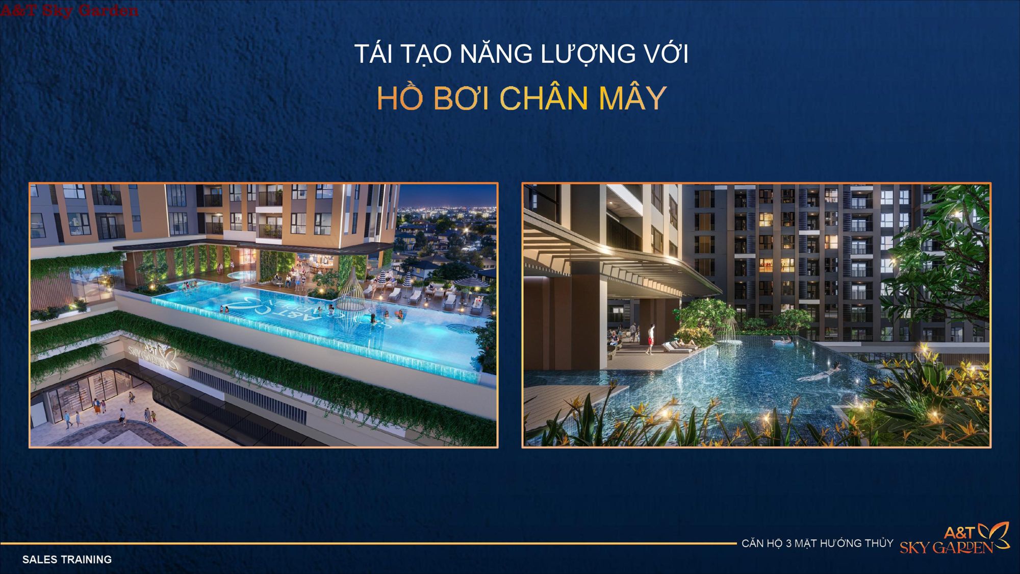 Hồ bơi chân mây tại A&T Sky Garden