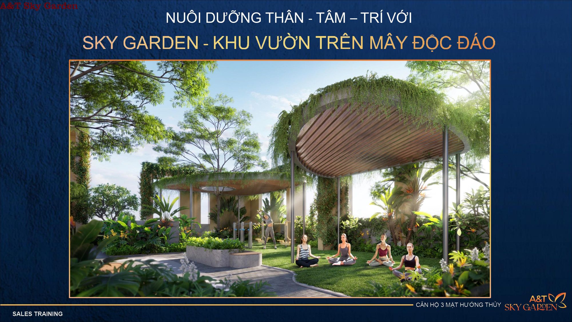 Khu vườn trên mây tại dự án A&T Sky Garden